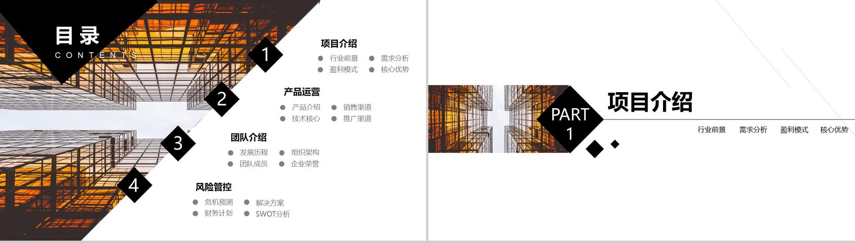 简约商务房地产行业商业计划工作汇报总结PPT模板