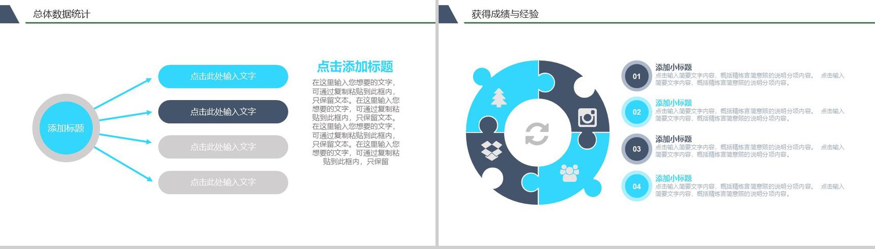 财务数据分析报告年终工作总结PPT模板