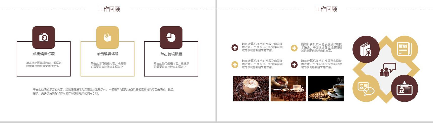 创意咖啡主题的产品背景优势介绍宣传企业策划PPT模板