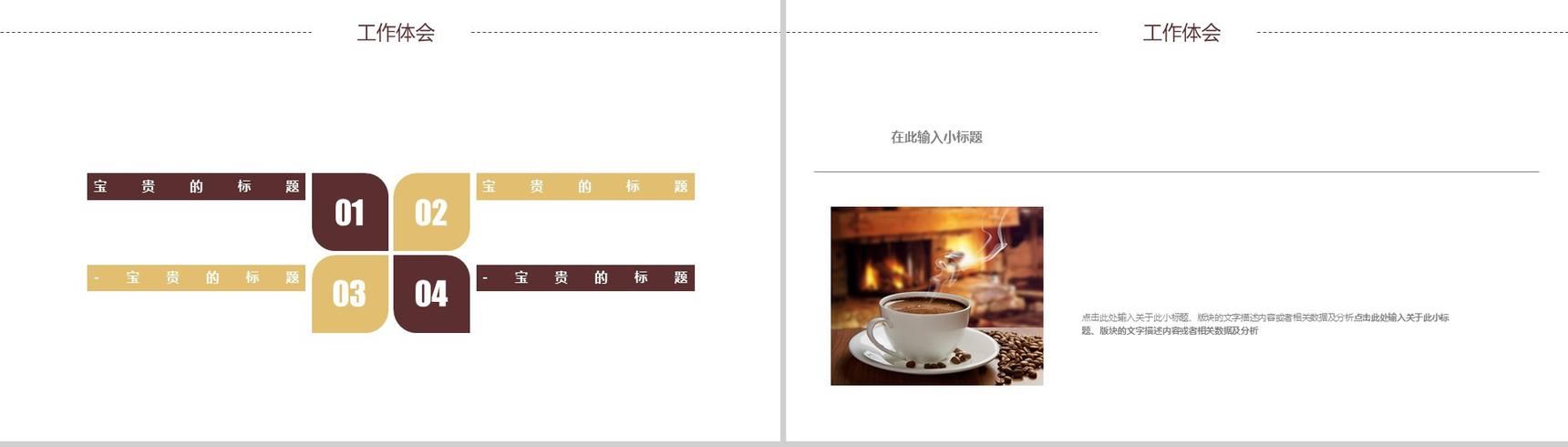 创意咖啡主题的产品背景优势介绍宣传企业策划PPT模板