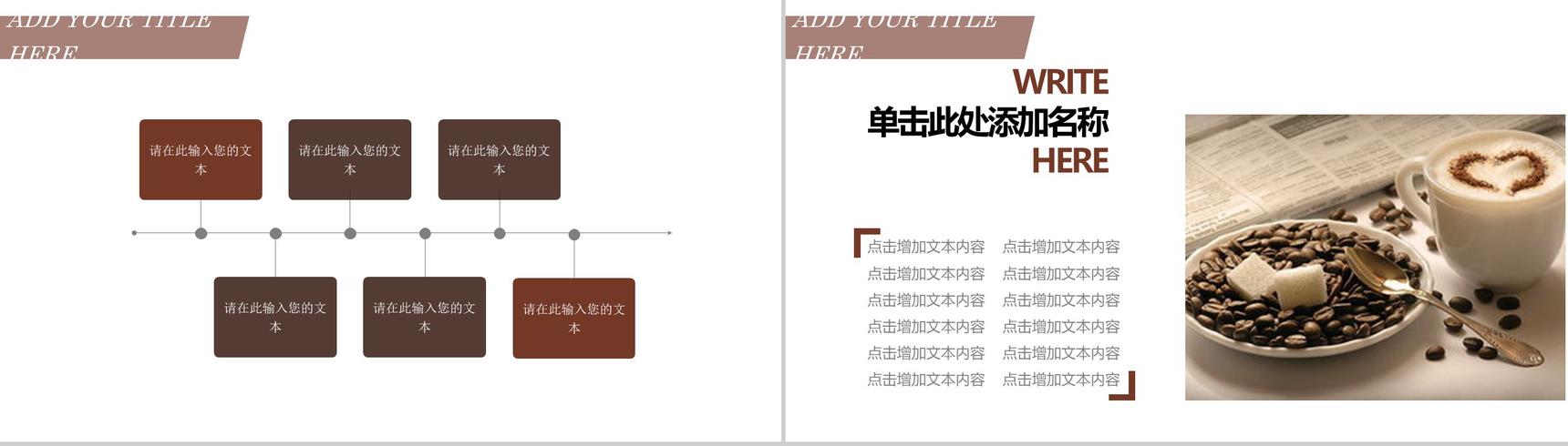 咖啡餐饮文化推广宣传PPT模板