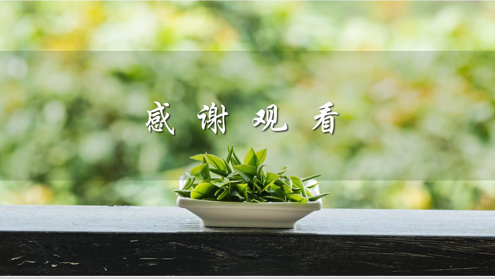 茶文化推广宣传PPT模板